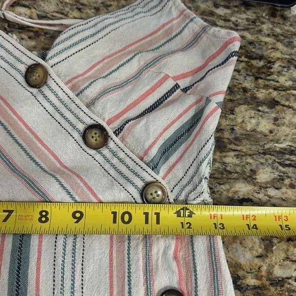 Altar'd State Dresden Cotton Striped Sleeveless Midi Dress Size S - Picture 10 of 12